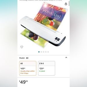 Laminator - hot and cold laminator 13 inch